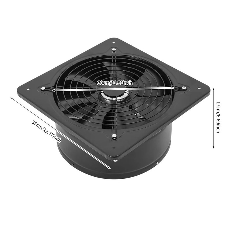 Silent Wall Exhaust Fan For Bathroom Kitchen And Garage Ventilation 5