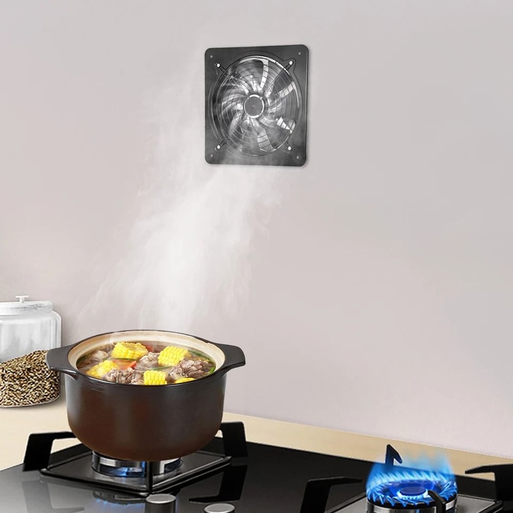 Silent Wall Exhaust Fan For Bathroom Kitchen And Garage Ventilation 7