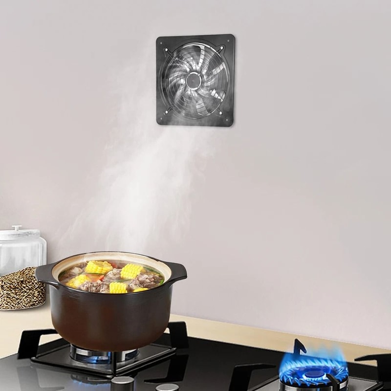 Silent Wall Exhaust Fan For Bathroom Kitchen And Garage Ventilation 7