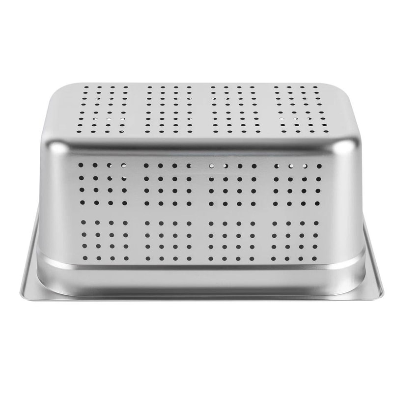 Size Steam Table Pan Deep Perforated Stainless Steel 4