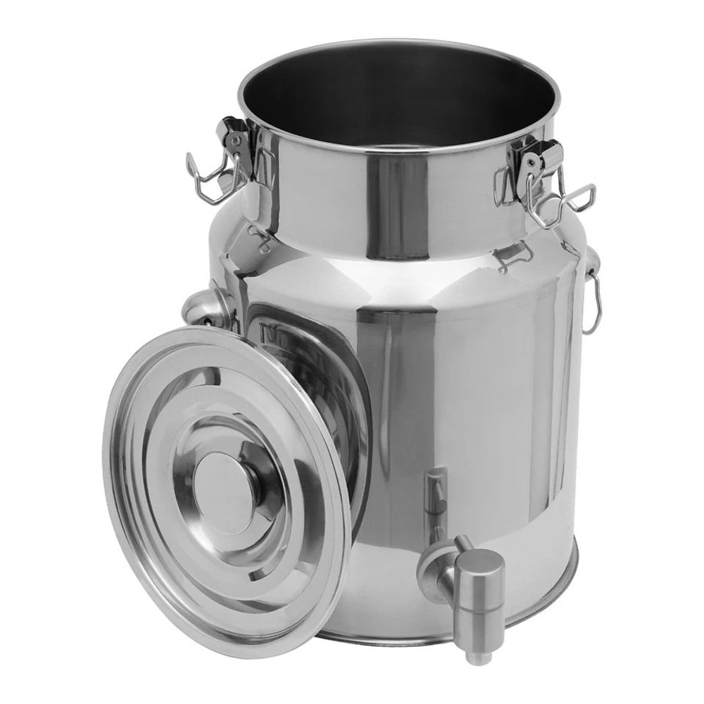 Stainless Steel Beverage Dispenser With Spigot For Milk Juice Coffee And Parties 3