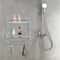 Tempered Glass Bathroom Shelf Wall Mounted Stainless Steel Rack 3