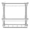 Tempered Glass Bathroom Shelf Wall Mounted Stainless Steel Rack 9
