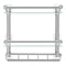 Tempered Glass Bathroom Shelf Wall Mounted Stainless Steel Rack 9