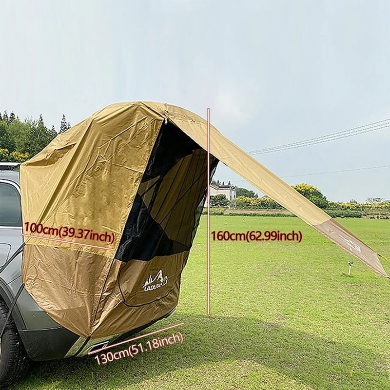 Portable SUV Awning Car Trunk Tent Rear Sunshade Canopy 1