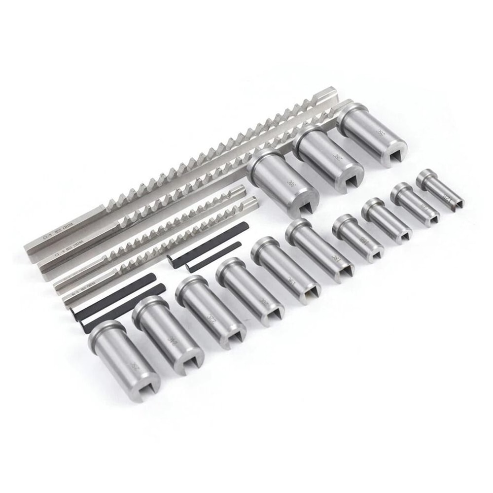Premium HSS Metric Keyway Broach Set Piece Precision Broaching Tools Kit 6