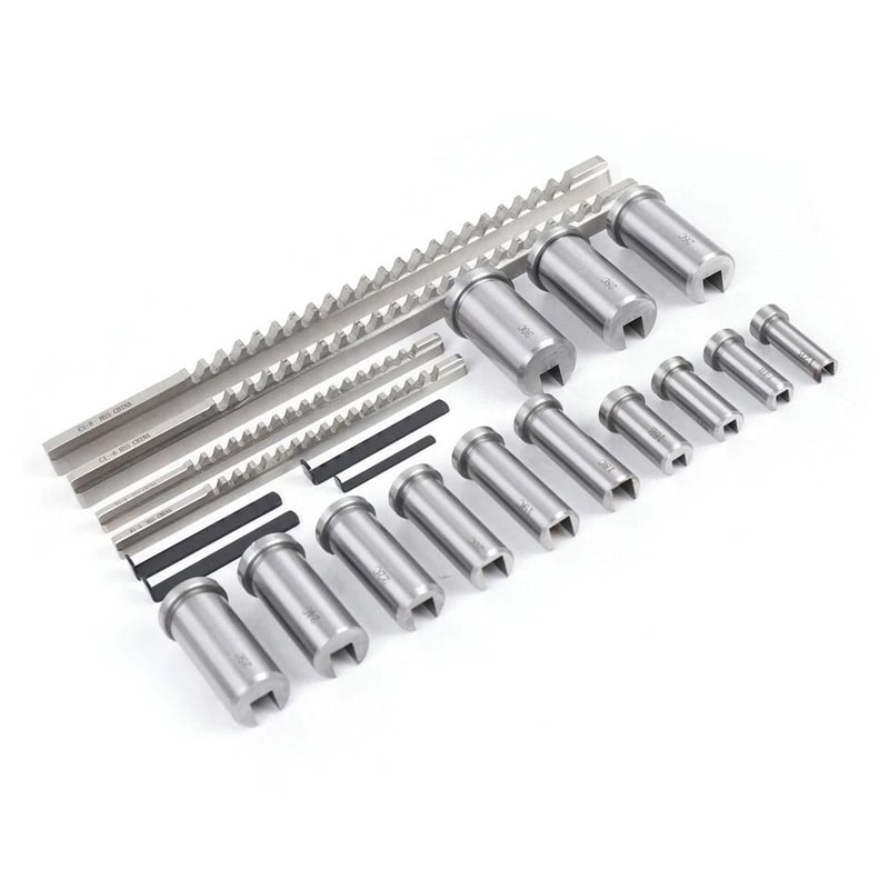 Premium HSS Metric Keyway Broach Set Piece Precision Broaching Tools Kit 6