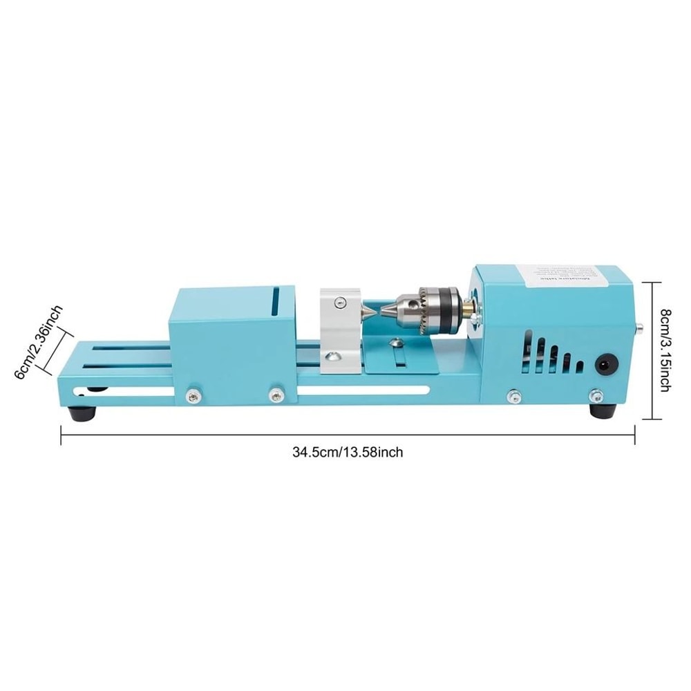 Compact Table Top Lathe Machine For Woodworking Mini Wood Lathe Mill Turn Tool 1