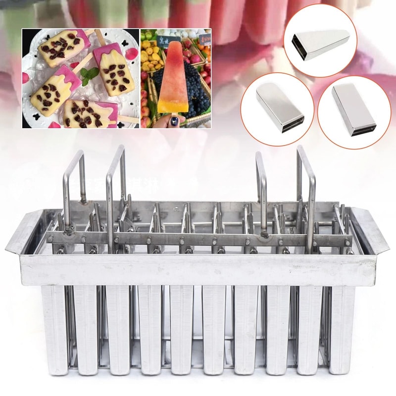 Stainless Steel Ice Cream Mold Stick Holders DIY Metal Ice Cream Mold For Homemade Treats 10