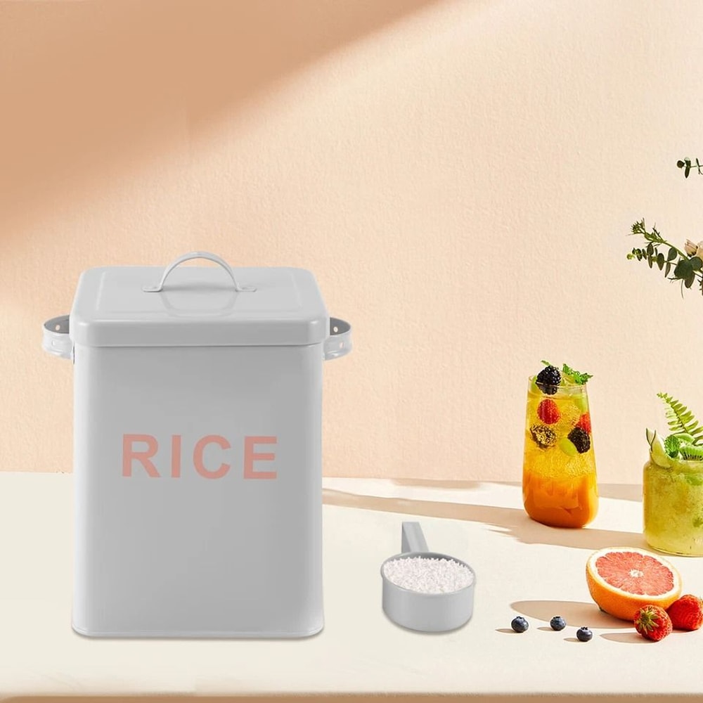 Metal Food Storage Container For Rice Flour Sugar And Pet Food 3
