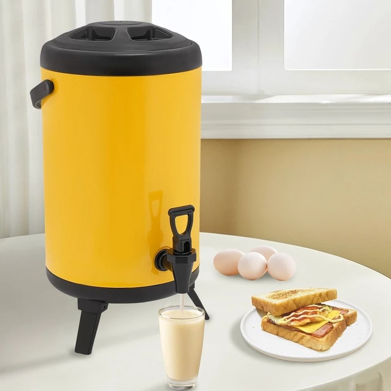 Premium 10L Insulated Beverage Dispenser Hot Cold Drink Server Container 5