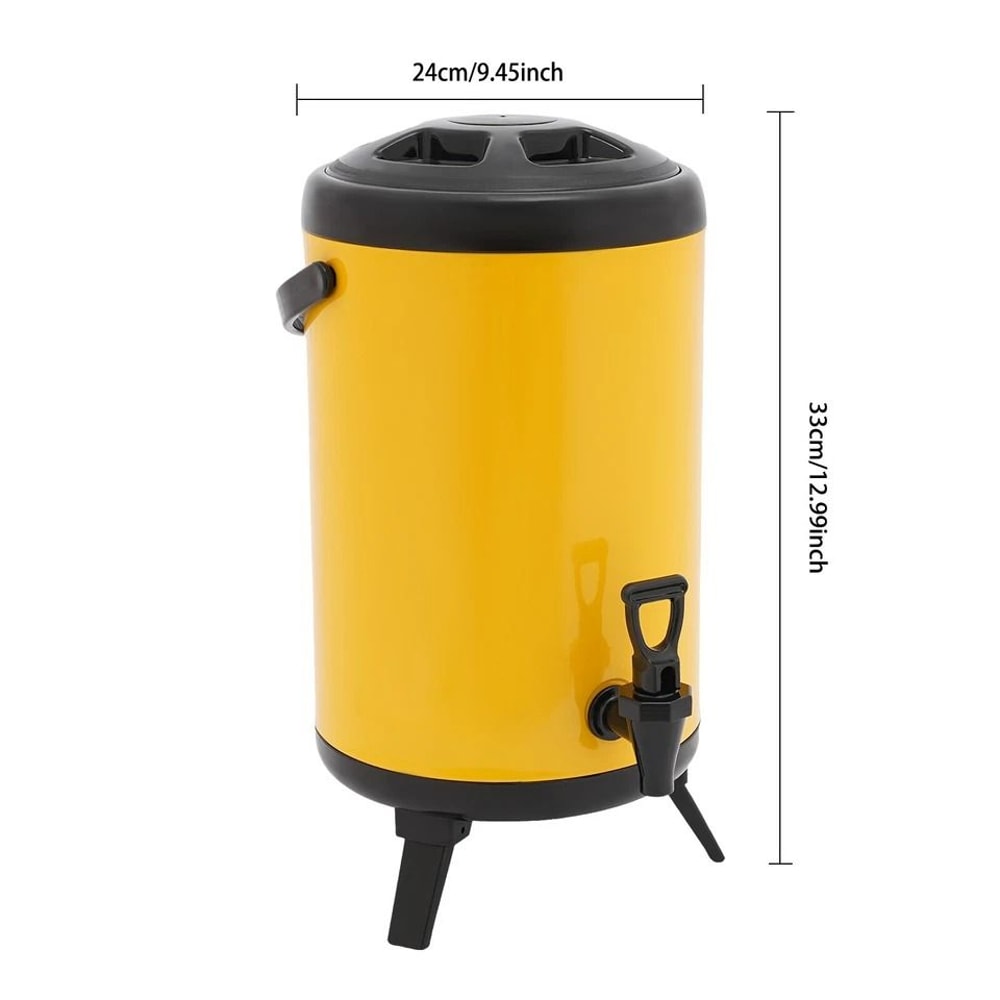 Premium 10L Insulated Beverage Dispenser Hot Cold Drink Server Container 9