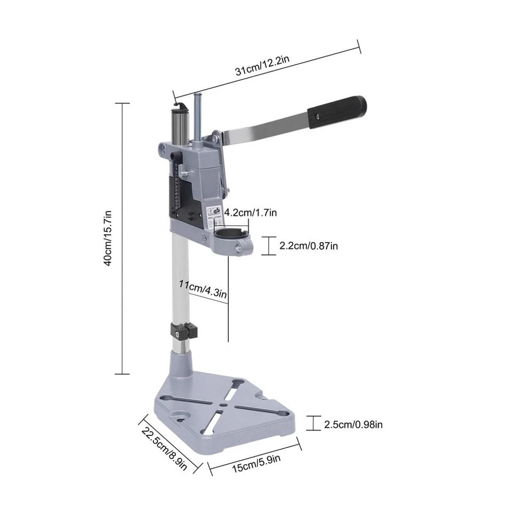 Universal Drill Press Stand Bench Clamp Adjustable Drill Stand Tool Holder For Power Hand Drills 3