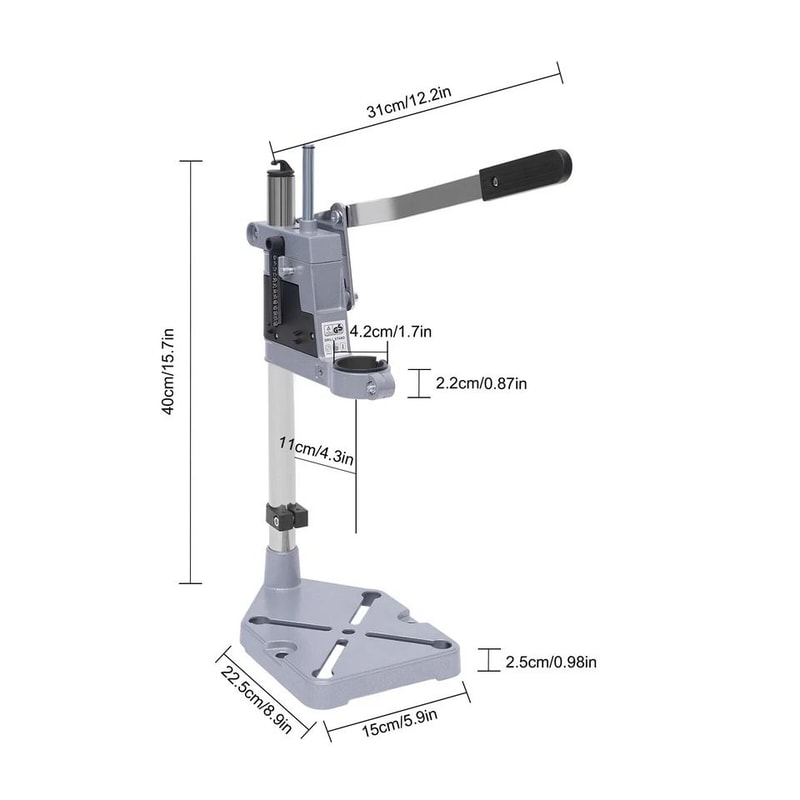 Universal Drill Press Stand Bench Clamp Adjustable Drill Stand Tool Holder For Power Hand Drills 3