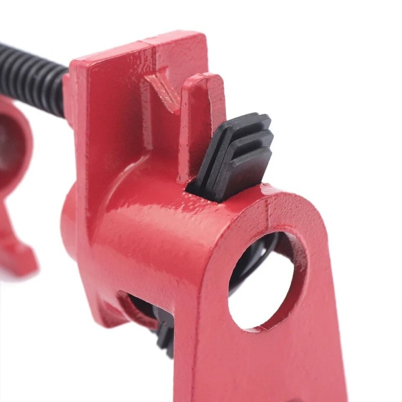 Wood Gluing Pipe Clamps Set Heavy Duty Cast Iron Woodworking Clamps 5