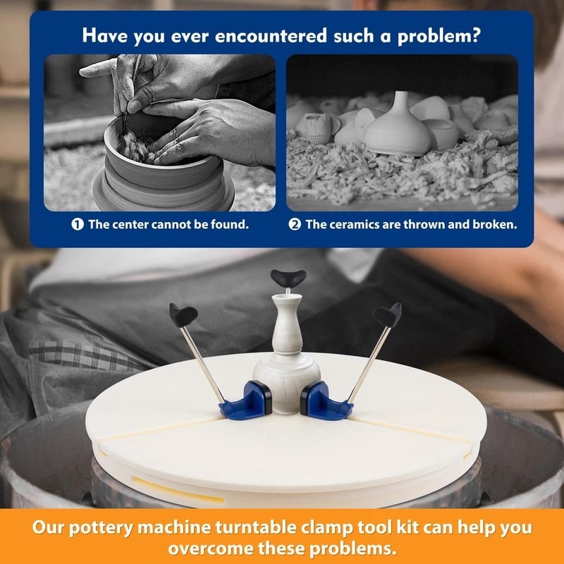 Pottery Wheel Ceramic Trim Holder Polymer Scraping Repair Tool 3