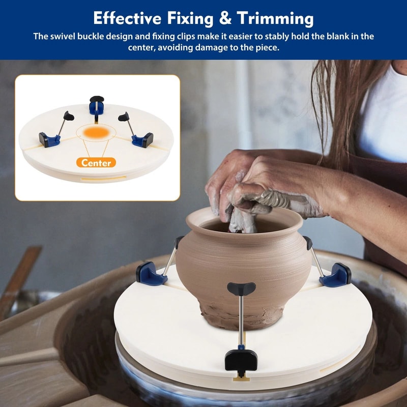 Pottery Wheel Ceramic Trim Holder Polymer Scraping Repair Tool 14