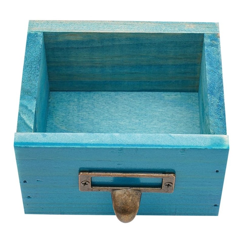 Vintage Drawer Apothecary Cabinet Herb Storage Box & Wooden Drawer Organizer