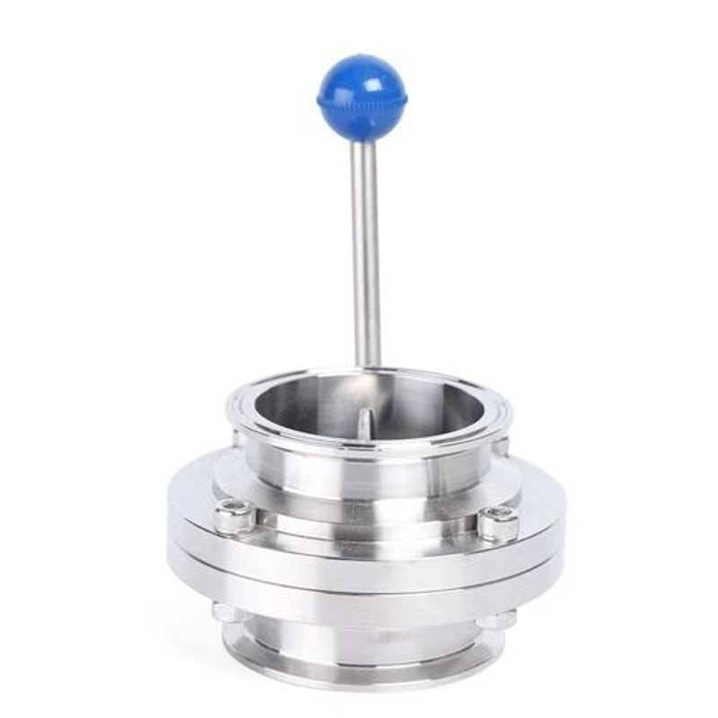 Tri Clamp Butterfly Valve Sanitary Butterfly Valve In Stainless Steel Clover Clamp Design 1