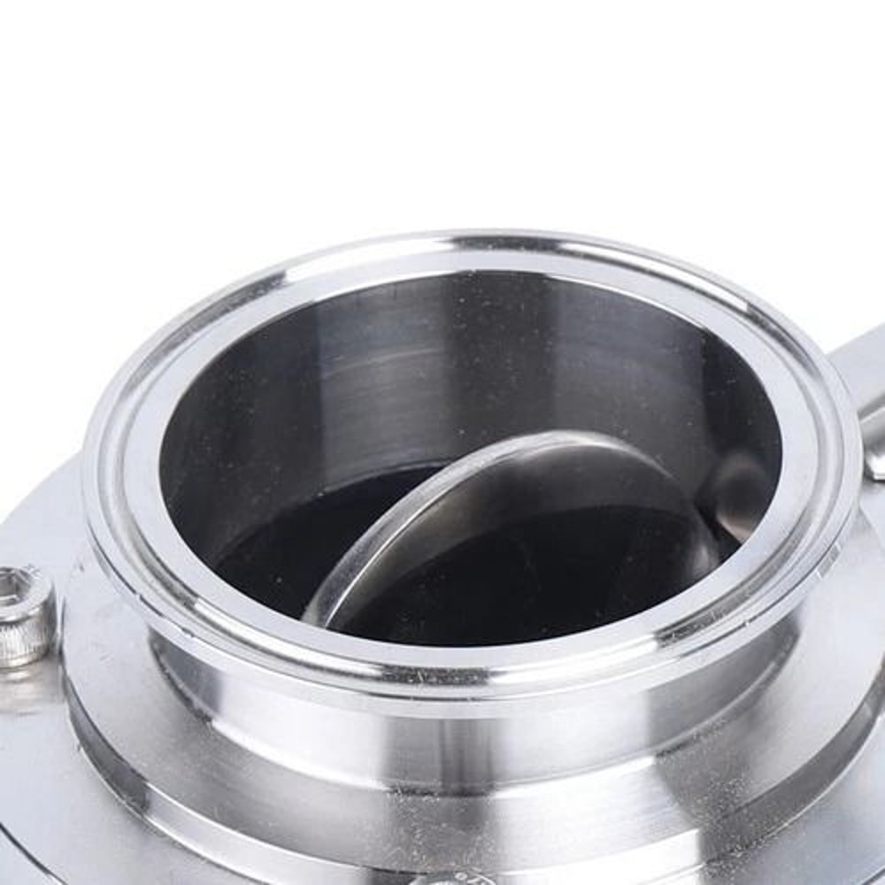 Tri Clamp Butterfly Valve Sanitary Butterfly Valve In Stainless Steel Clover Clamp Design 9