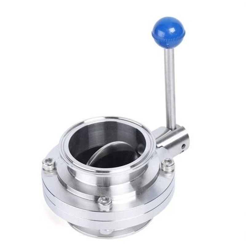 Tri Clamp Butterfly Valve Sanitary Butterfly Valve In Stainless Steel Clover Clamp Design 2
