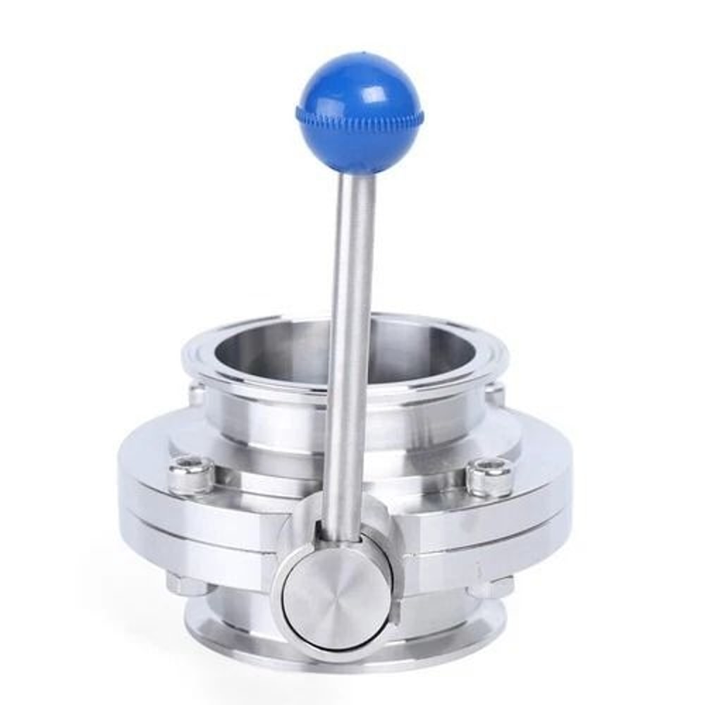 Tri Clamp Butterfly Valve Sanitary Butterfly Valve In Stainless Steel Clover Clamp Design 3