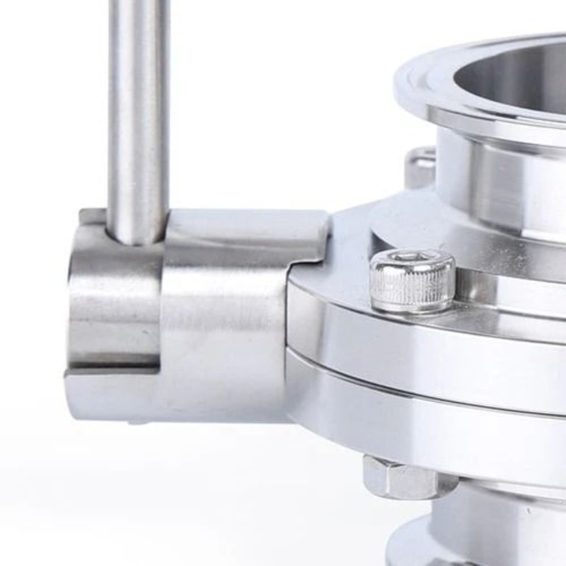 Tri Clamp Butterfly Valve Sanitary Butterfly Valve In Stainless Steel Clover Clamp Design 4
