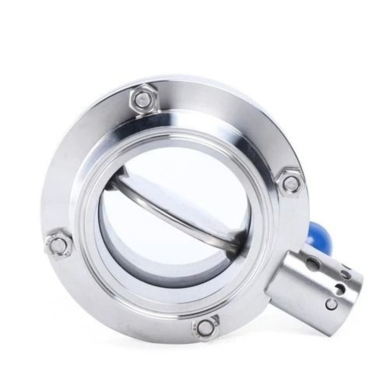 Tri Clamp Butterfly Valve Sanitary Butterfly Valve In Stainless Steel Clover Clamp Design 6
