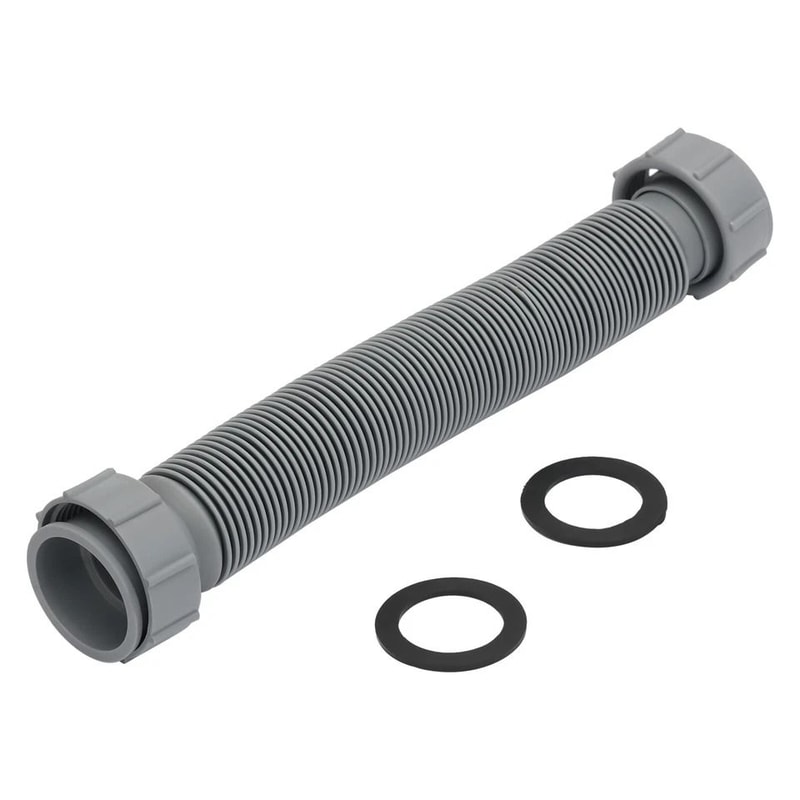 Adjustable Flexible Kitchen Sink Drain Pipe Hose Kit Universal Tubular Drain Tubing 2