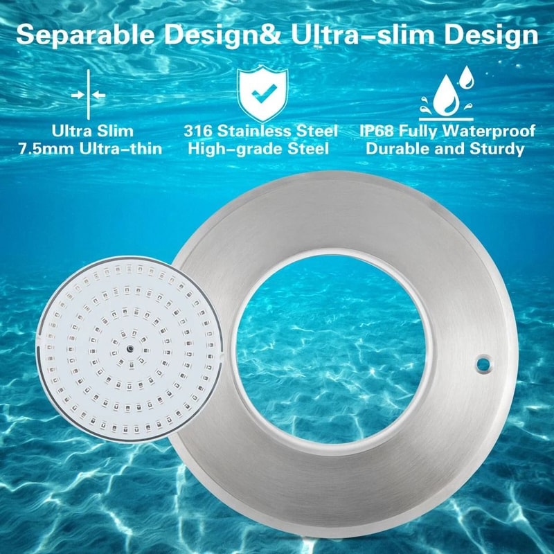 Premium 12V Pool Light Waterproof Underwater Inground Pool LED Lighting 1