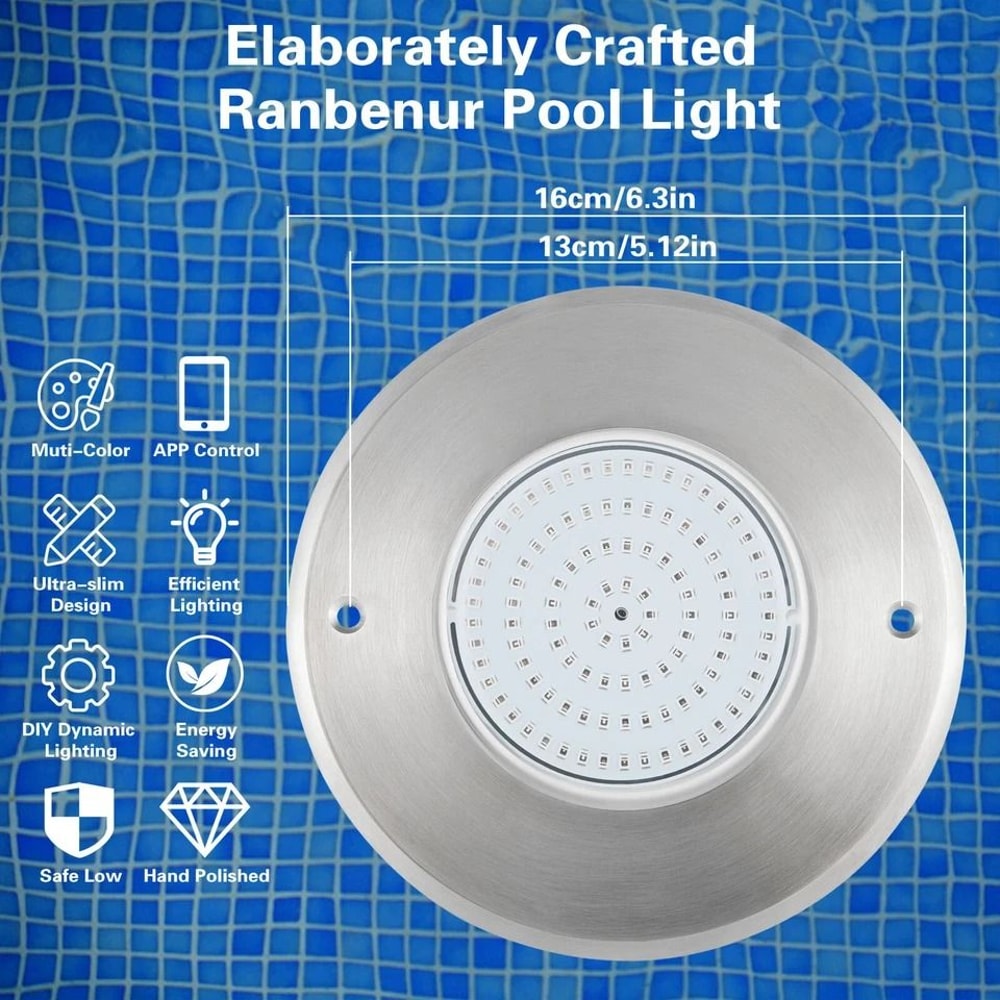 Premium 12V Pool Light Waterproof Underwater Inground Pool LED Lighting 2