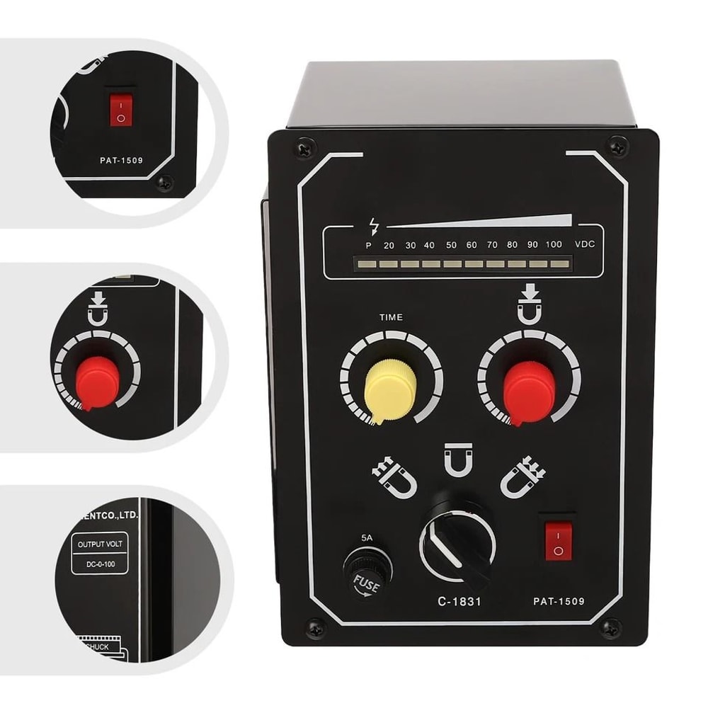 Electro Magnetic Chuck Controller Adjustable DC Magnetic Force For Precision Machining 4