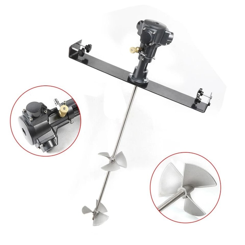 HP Pneumatic Barrel Mixer For Gallon Tank Paint Mixing Agitator Blender 9