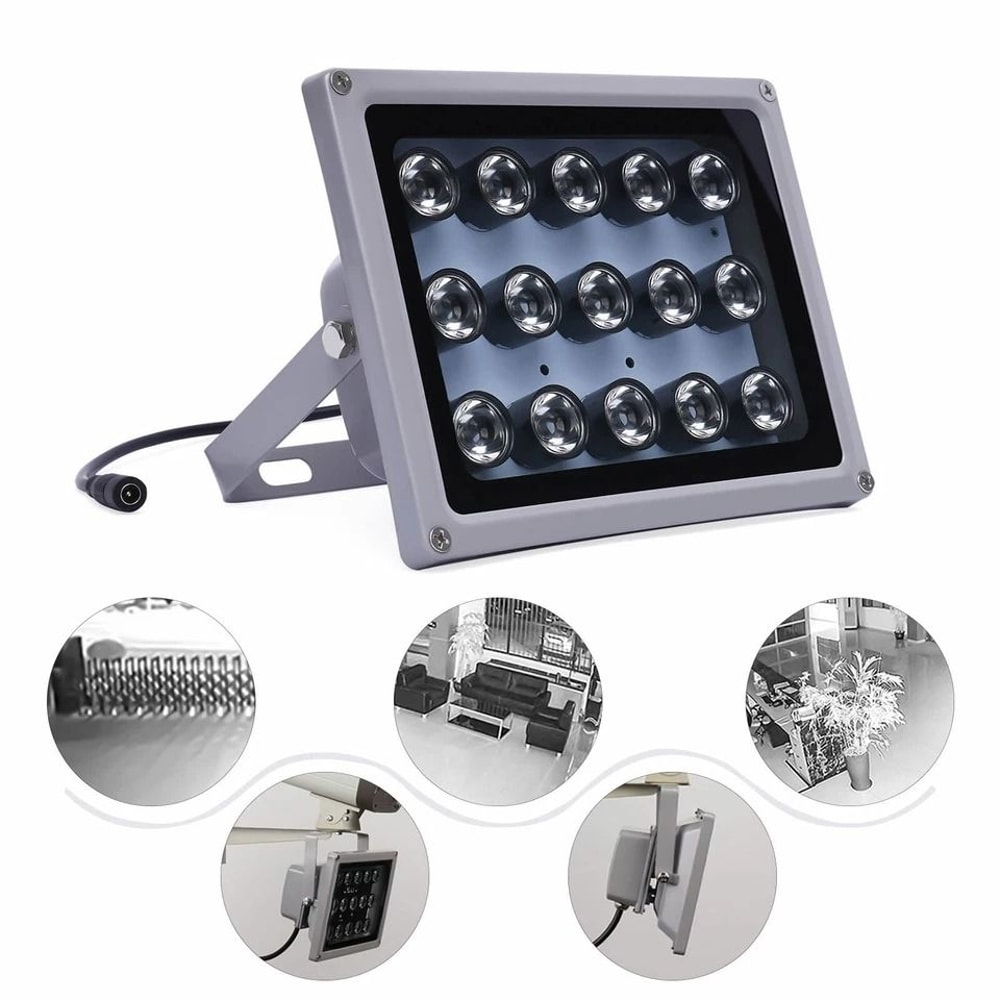 IR Infrared Illuminator Lamp For CCTV Night Vision Security Floodlight Range 1