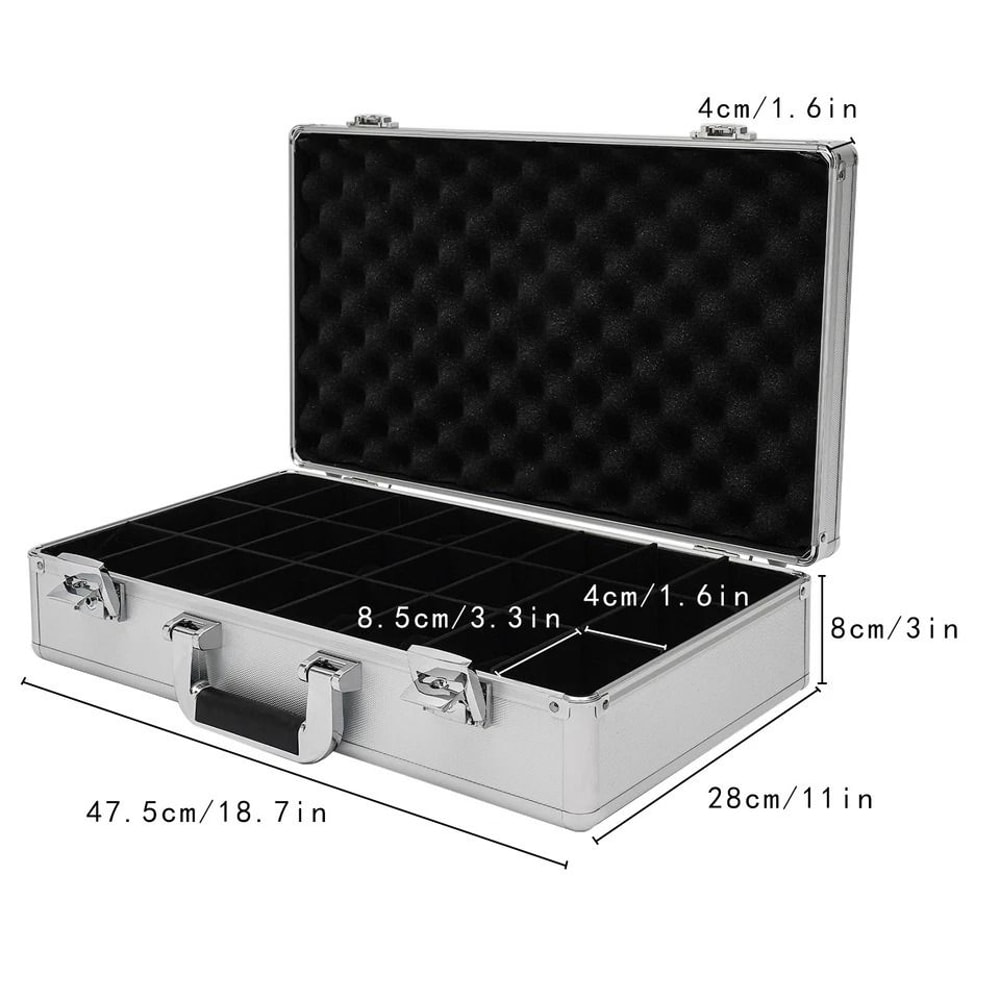 Premium Aluminum Watch Display Briefcase Watch Storage Case Organizer 1