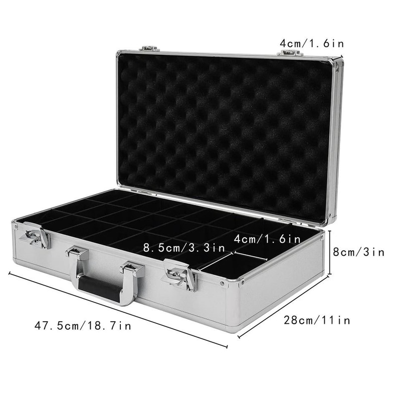 Premium Aluminum Watch Display Briefcase Watch Storage Case Organizer 1