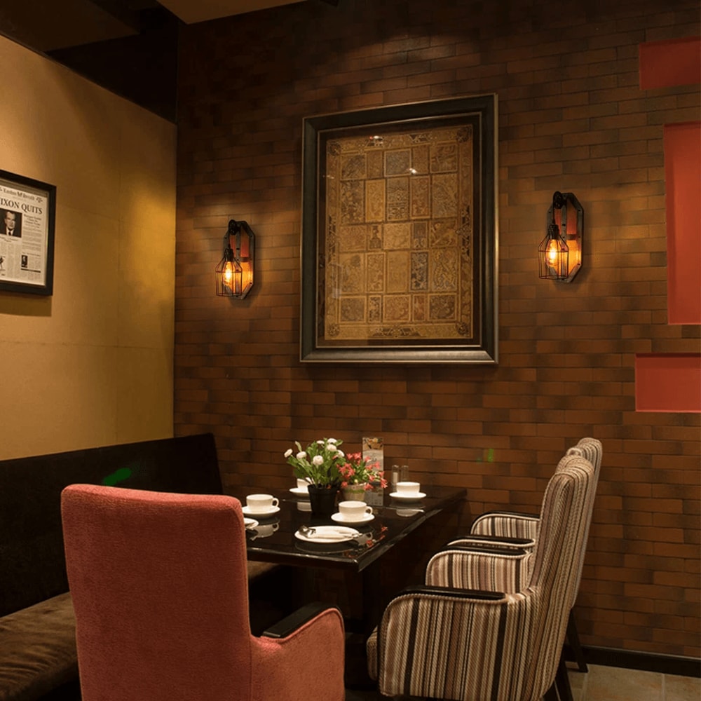 Farmhouse Wall Light Fixture Sconce Vintage Industrial Rustic Metal Wall Lamp 14