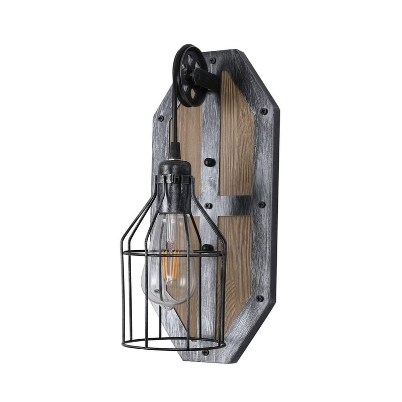 Farmhouse Wall Light Fixture Sconce Vintage Industrial Rustic Metal Wall Lamp 8