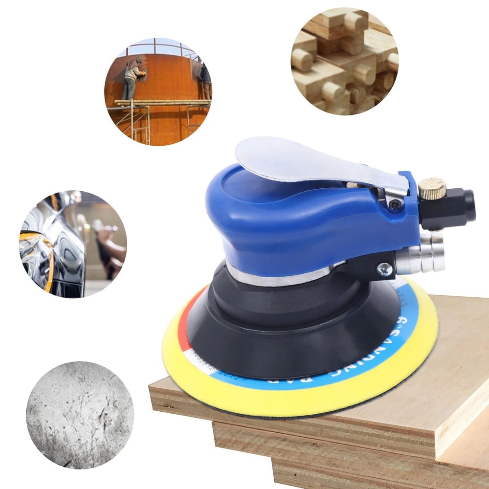 Random Orbital Sander Air Palm Pneumatic DA Auto Body Sanding Tool 10