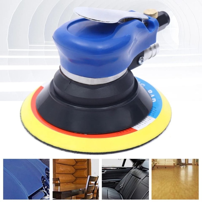 Random Orbital Sander Air Palm Pneumatic DA Auto Body Sanding Tool 2