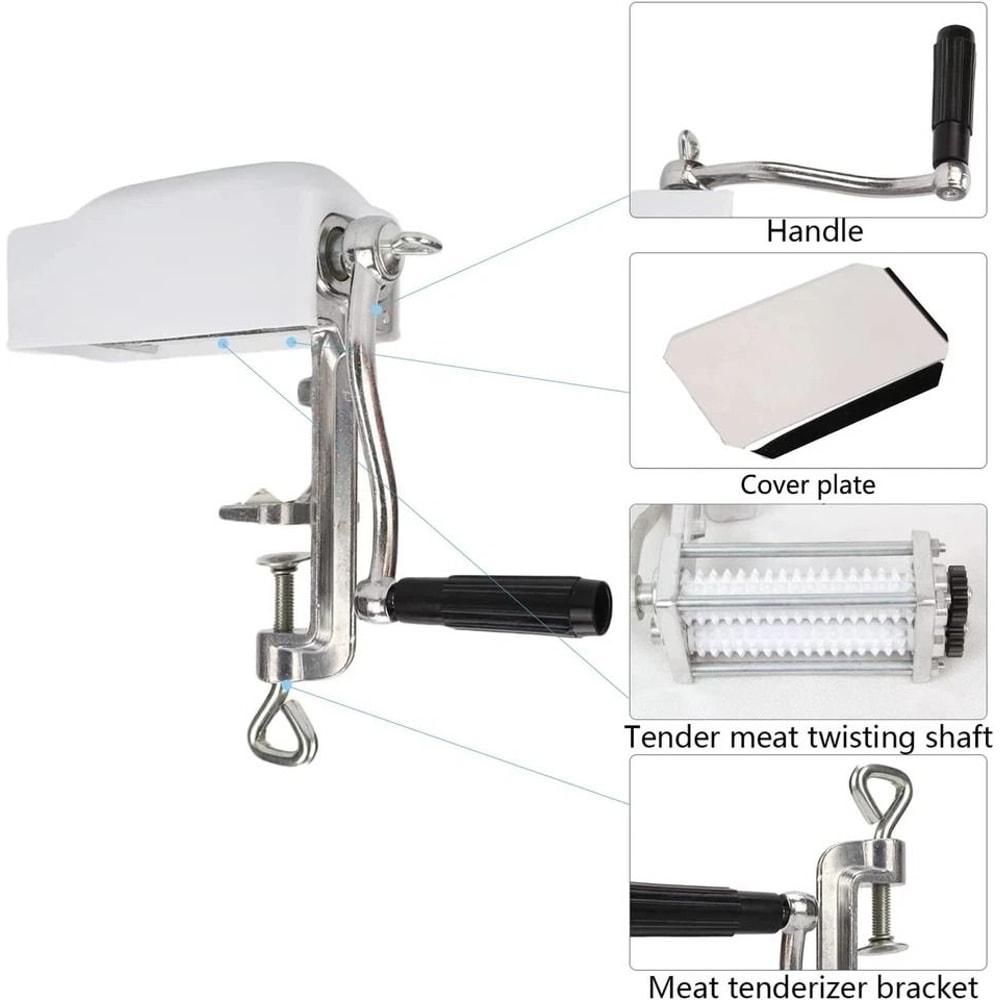 Manual Meat Tenderizer Hand Crank Steak Cuber Machine For Home Kitchen And Butcher Prep 1