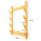 Tier Bamboo Wall Mount Sword Display Rack For Katanas And Collectibles 1