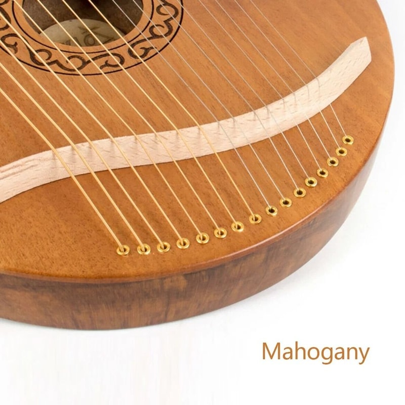 String Mahogany Lyre Harp Beginner Instrument 2