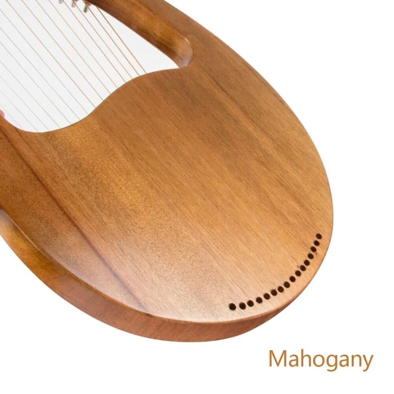 String Mahogany Lyre Harp Beginner Instrument 3