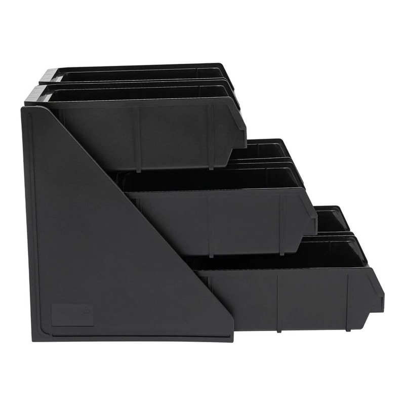 Compartment Countertop Organizer And Condiment Dispenser 3