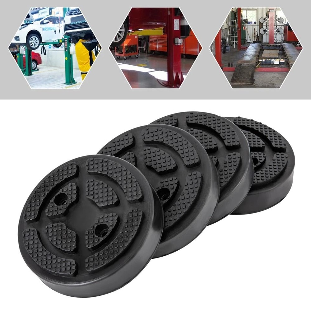 Round Rubber Jack Pads For Car Lift Arms And Auto Jacking Support 4