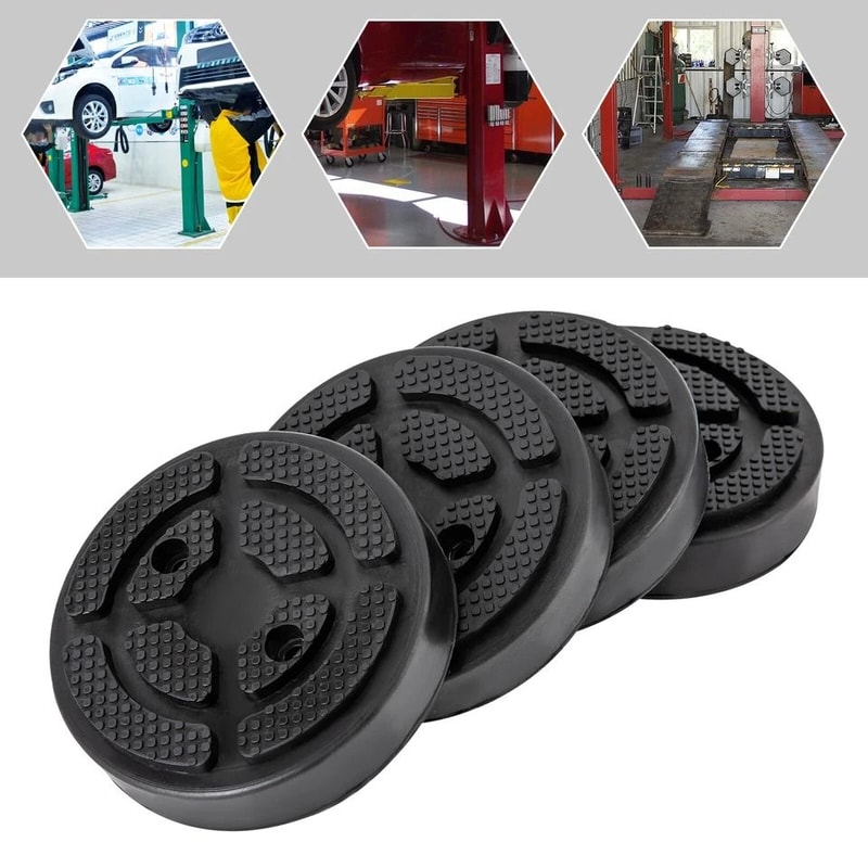 Round Rubber Jack Pads For Car Lift Arms And Auto Jacking Support 4