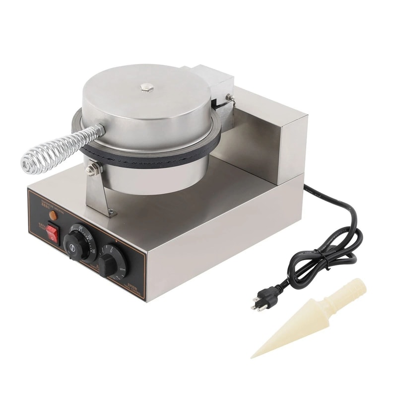 Commercial Waffle Cone Maker Stainless Steel Ice Cream Cone Machine 1
