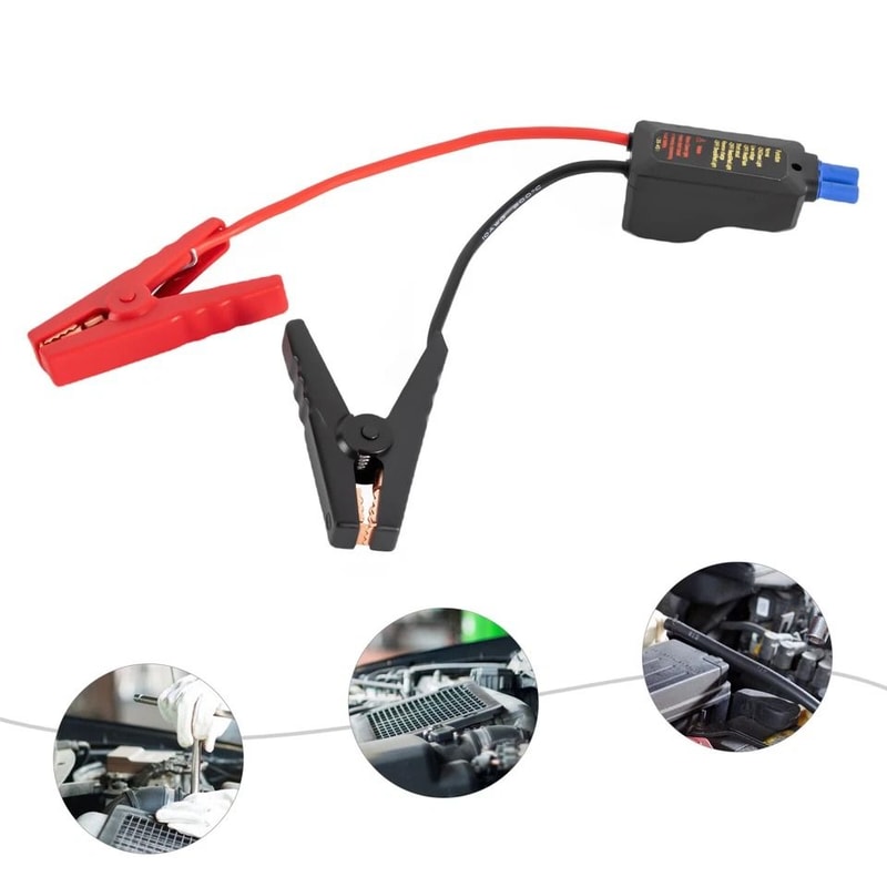 Smart Car Jump Starter Replacement Cable With Safe Battery Booster Clamps 4