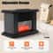 CozyGlow Portable Electric Fireplace Heater With Flame Log Effect 11